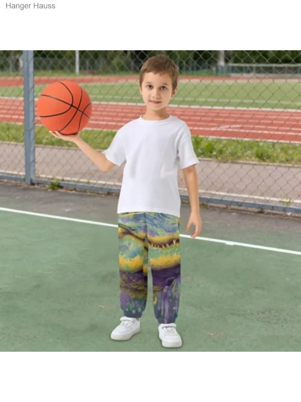 Kids Jogger Sweatpants with Pockets Elastic Waist Cuffed Athletic
